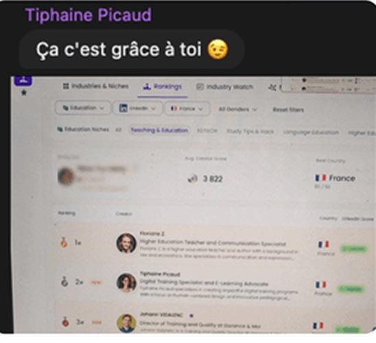 Message d'un client de Profile Glow Up
