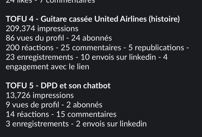 Message d'un client de Profile Glow Up